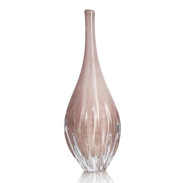 Vaso de Murano São Marcos - Cristal Rosa 52cm
