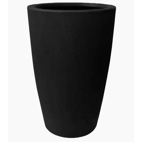 Vaso de Planta Polietileno Jardim Varanda Cônico Cd09 Preto