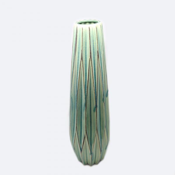 Vaso Decorativo Cerâmica Verde Grass Grande - Toque Final