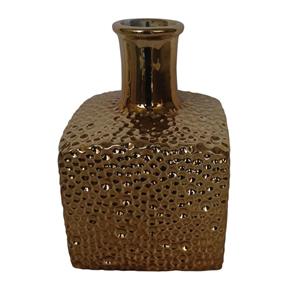 Vaso Decorativo de Cerâmica 10x11cm - Dourado