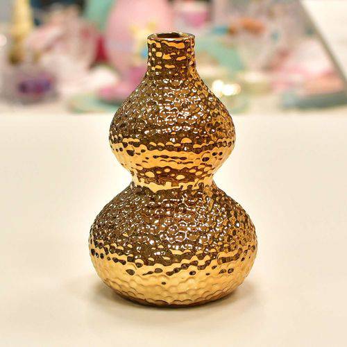 Vaso Decorativo de Cerâmica Dourado - 54980