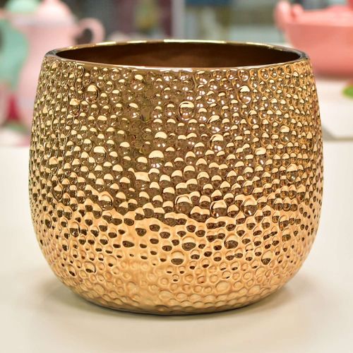 Vaso Decorativo de Cerâmica Dourado - 55366