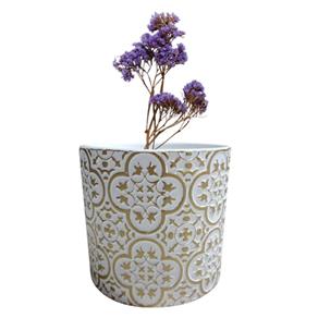 Vaso Decorativo de Cerâmica - H41081 - Branco