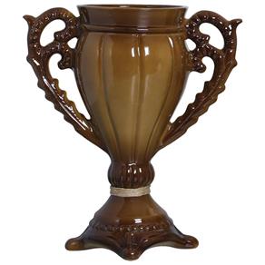 Vaso Decorativo de Cerâmica Marrom