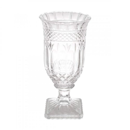Vaso Decorativo de Cristal Brandon 32,5cmx16cm Lyor Transparente