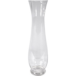 Vaso Decorativo de Vidro BTC Transparente - (43x11x11cm)