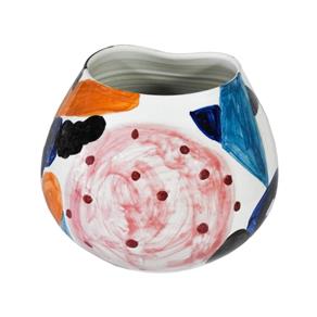 Vaso Decorativo em Cerâmica Colorida - 24x24cm