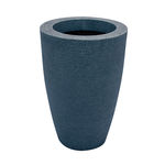 Vaso Decorativo Plastico Cone Grafiato 45 Azul Macauba