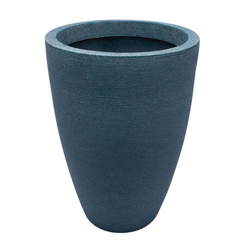 Tudo sobre 'Vaso Decorativo Plastico Cone Grafiato 77 Azul Macauba'
