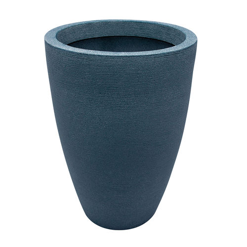 Vaso Decorativo Plastico Cone Grafiato 77 Azul Macauba