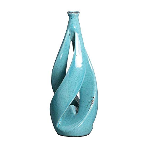 Vaso Decorativo Vazado I Azul Turquesa