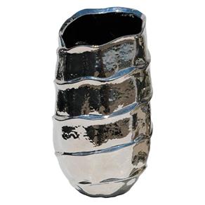 Vaso Decorativo Wave em Cerâmica - 29x15 Cm