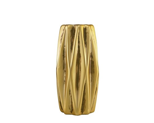 Vaso Dourado de Cerâmica