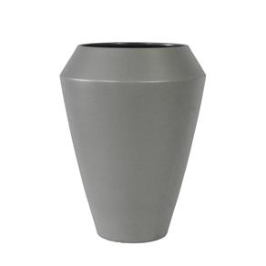 Vaso em Cerâmica Decorativo Cinza - 28x49x49cm