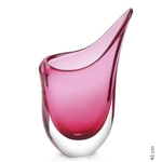 Vaso Em Cristal Murano Rosa - São Marcos