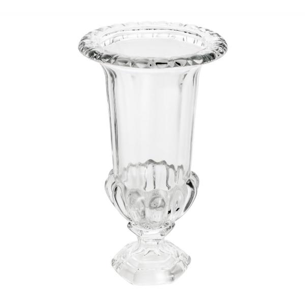 Vaso em Cristal Transparente com Pé Sussex 21,5x37,5cm - Wolff