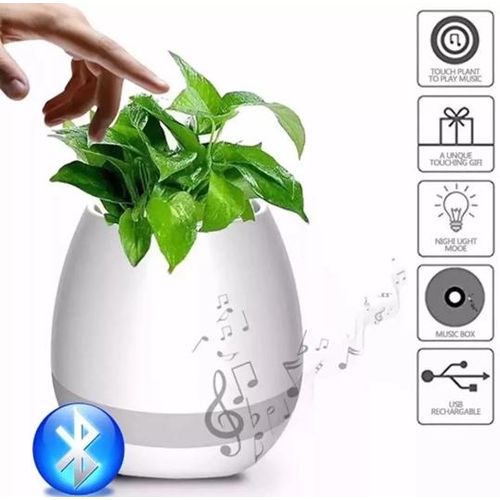 Vaso Inteligente com Sensor Musical Bluetooth Led Decorativo