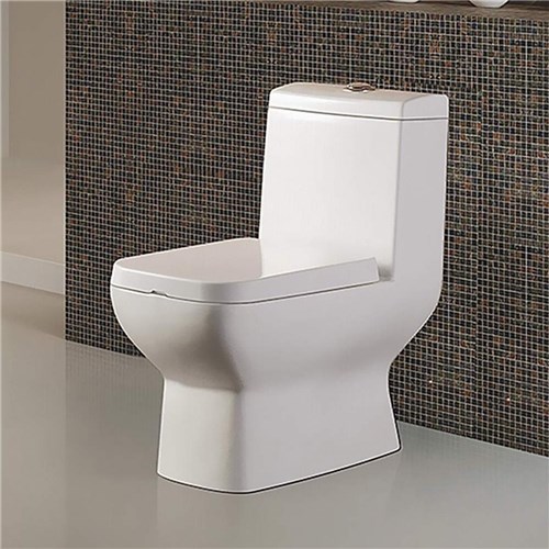 Vaso Sanitário com Caixa Acoplada Adm-825 Adamas Toilet Lamar Branco