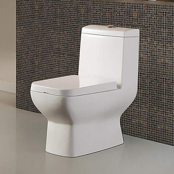 Vaso Sanitário com Caixa Acoplada ADM-825 Adamas Toilet Lamar Branco