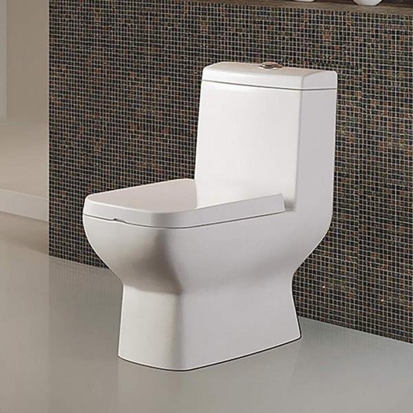 Vaso Sanitário com Caixa Acoplada ADM-825 Toilet Adamas Branco - Lamar