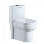 Vaso Sanitário com Caixa Acoplada ADM857 Adamas Toilet Branco