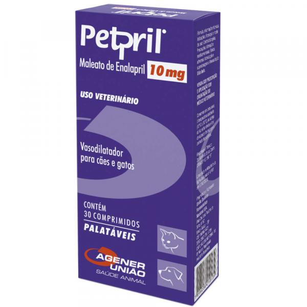 Vasodilatador Petpril Agener União 10mg 30 Comprimidos