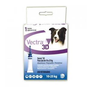 Vectra 3D 3,6 Ml para Cães de 10 a 25 Kg