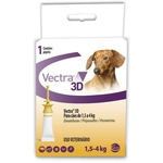 Vectra 3D Anti Pulga E Carrapato Ceva Para Cães De 1,5 À 4Kg