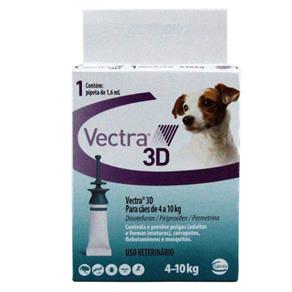 Vectra 3D Antipulgas e Carrapatos Cães 4 a 10kg - Ceva