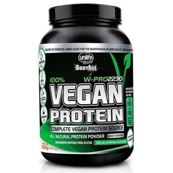 Vegan Protein 900g Proteína Vegetal Unilife Chocolate