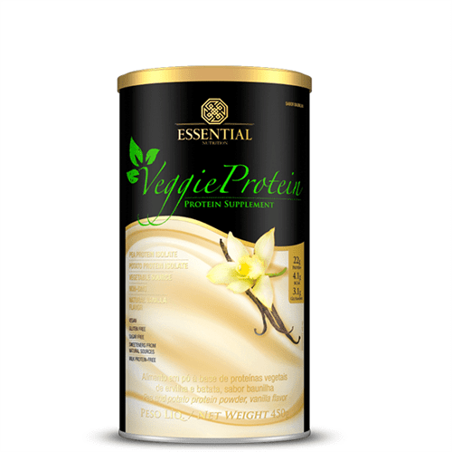 Veggie Protein Vanilla Proteína Isolada 100% Vegetal 450G