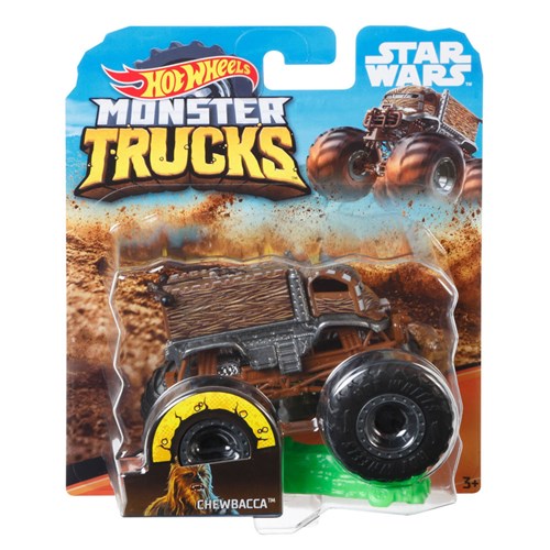 Veículo Die Cast - Hot Wheels - 1:64 - Monster Trucks - Chewbacca - Mattel
