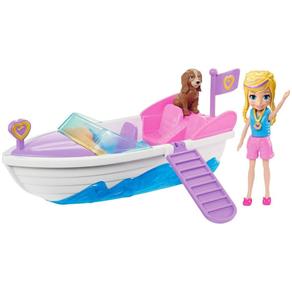 Veículo e Boneca - Polly Pocket - Aventura em Lancha - Mattel Mattel