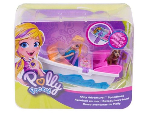 Veículo e Boneca - Polly Pocket - Polly e Lancha - Mattel