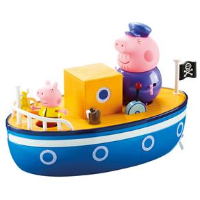 Veículo e Mini Figuras - Peppa Pig - Barco do Vovô Pig - DTC