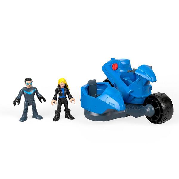 Veículos - Imaginext DC Super Amigos - Nightwing com Moto Super Potência - Fisher-Price - Fisher Price