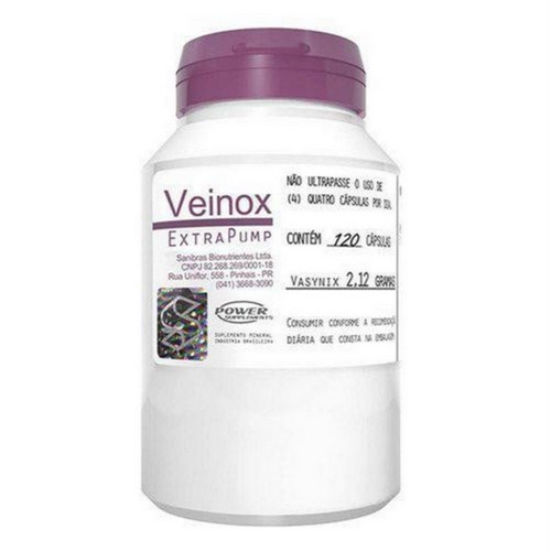 Veinox Extra Pump 120cáp Power Supplements