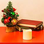 Tudo sobre 'Vela Branca Led Luz Amarela 7,5cm - Orb Christmas'