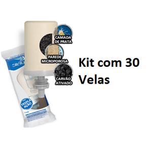 Vela Esterilizante Tripla Ação - Kit com 30 Velas - BRANCO