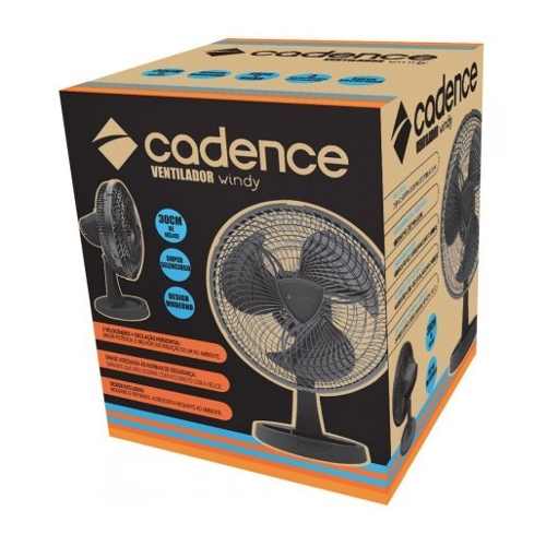 Ventilador Cadence Windy 30 Cm - Vtr500 - Preto - 110v