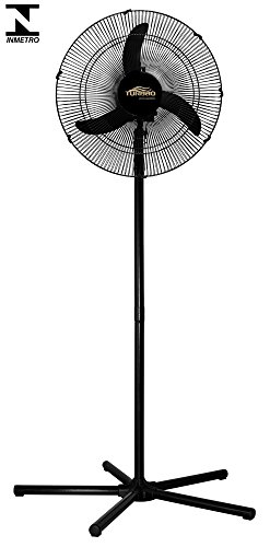 Ventilador de Coluna Pedestal 60cm Turbão Preto Bivolt