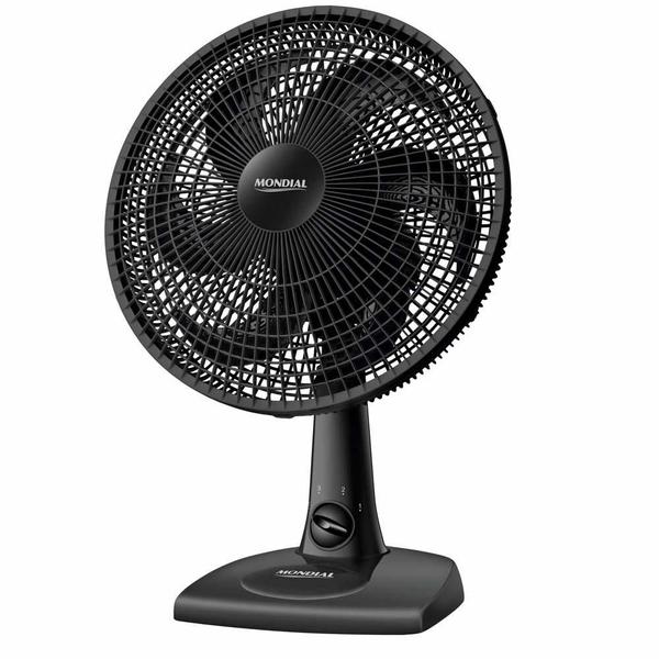 Ventilador de Mesa Nv15p 50w 30cm 6 Pás 3 Vel. Preto Mondial