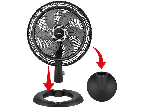 Ventilador de Mesa Parede Arno - Silence Force 2 em 1 3 Velocidades