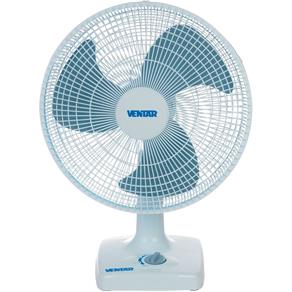 Ventilador de Mesa Ventar 40cm com 3 Velocidades e Potência de 80W V-43 Branco/Azul - 110v