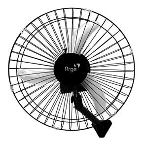 Ventilador de Parede Arge Twister 50cm 3P Bivolt 140W Preto - Preto