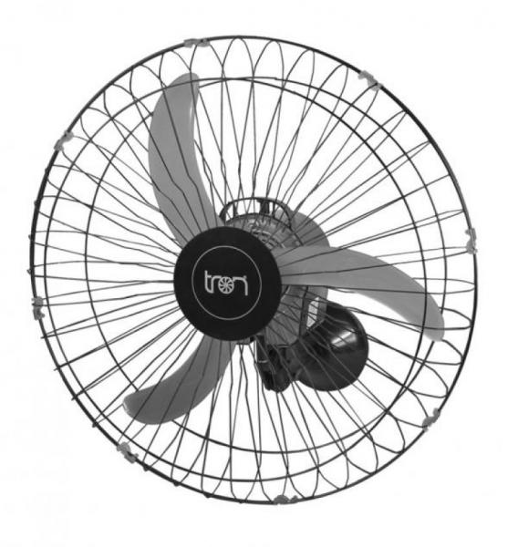 Ventilador de Parede Oscilante 60 Cm Bivolt Preto - Tron