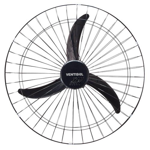 Ventilador de Parede Oscilante 60cm 127v New Preto Ventisol