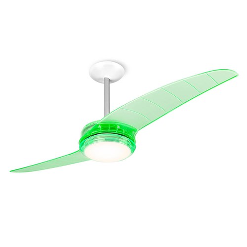 Ventilador de Teto 203 Verde Neon Lustre Flat - Spirit