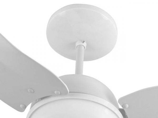 Ventilador de Teto Aliseu Smart 3 Pás - 3 Velocidades Cristal para 2 Lâmpadas