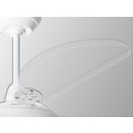Ventilador de Teto Diplomata Perola Branco e Pás Transparentes com Controle Remoto 220v - LorenSid